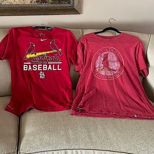 2 Mens large St Louis Cardinals T-shirts